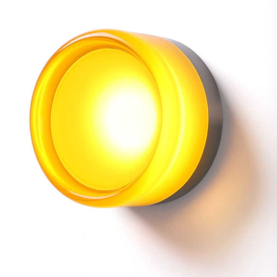 Modern Round Glass Wall Sconce | LED