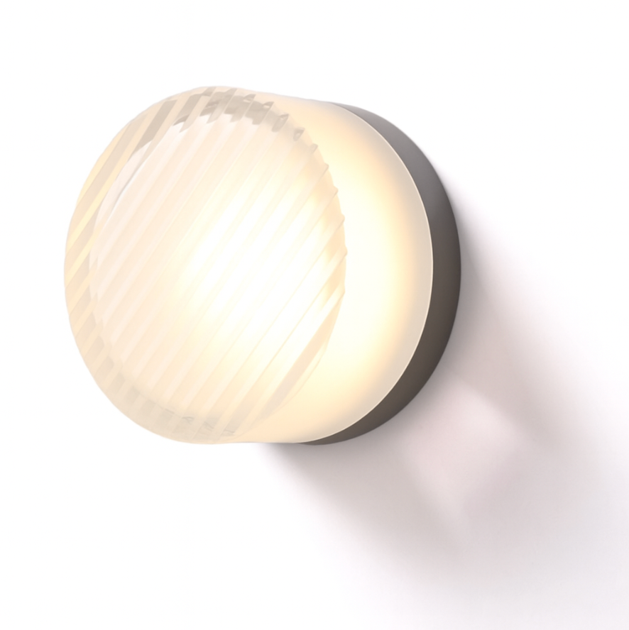 Modern Round Glass Wall Sconce | LED
