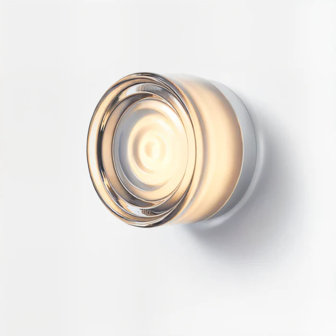 Modern Round Glass Wall Sconce | LED