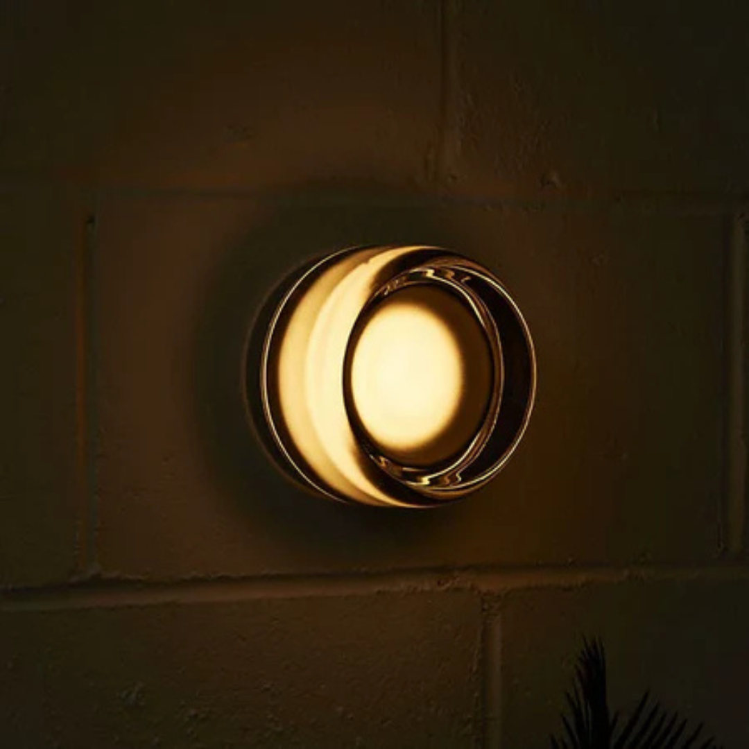 Modern Round Glass Wall Sconce | LED