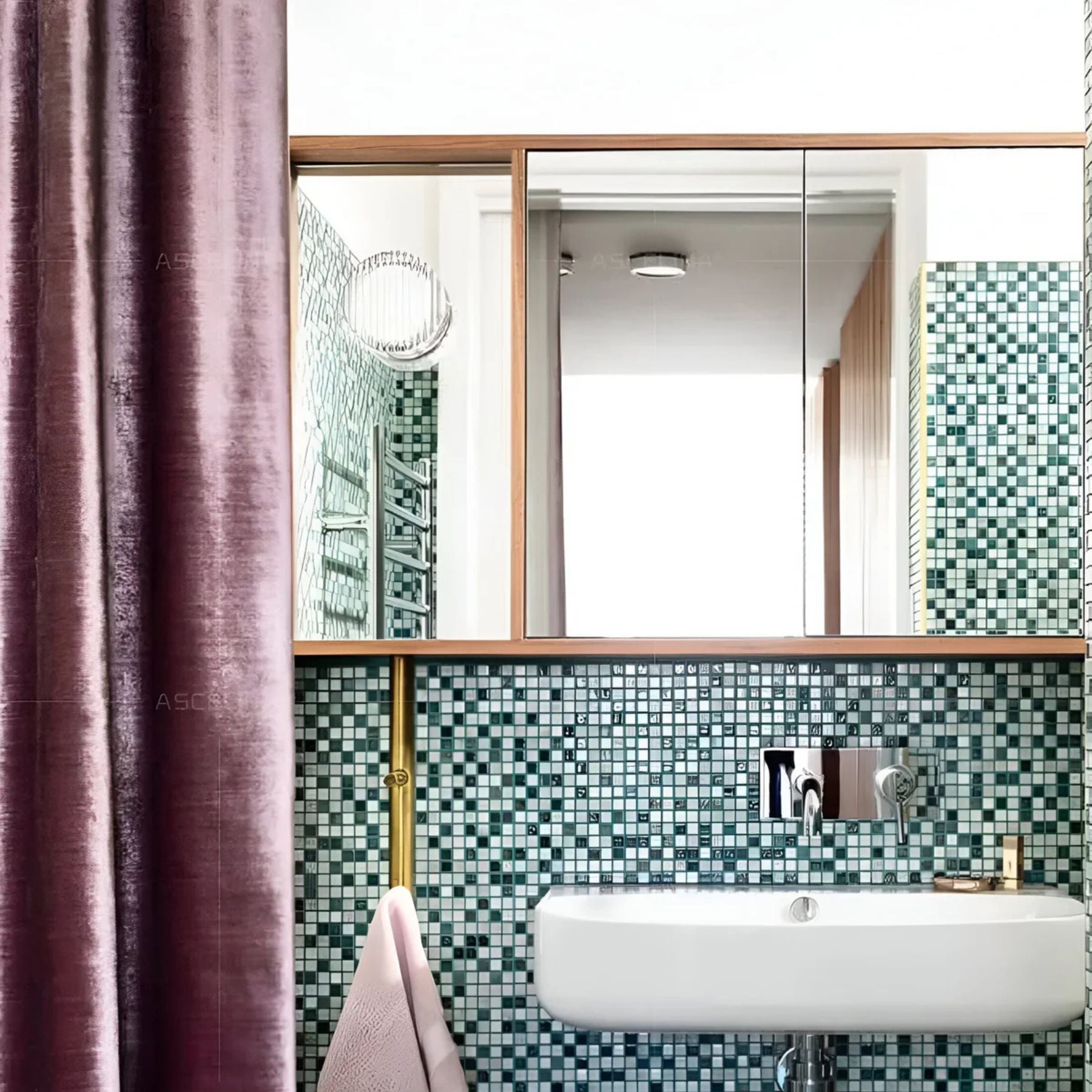 Modern Round Wall Sconce | Amber Glass