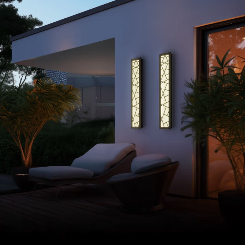 Modern Vertical Outdoor Wall Light | Exterior