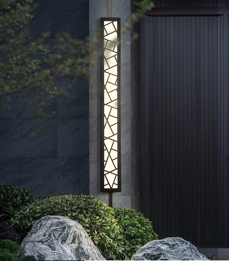Modern Vertical Outdoor Wall Light | Exterior