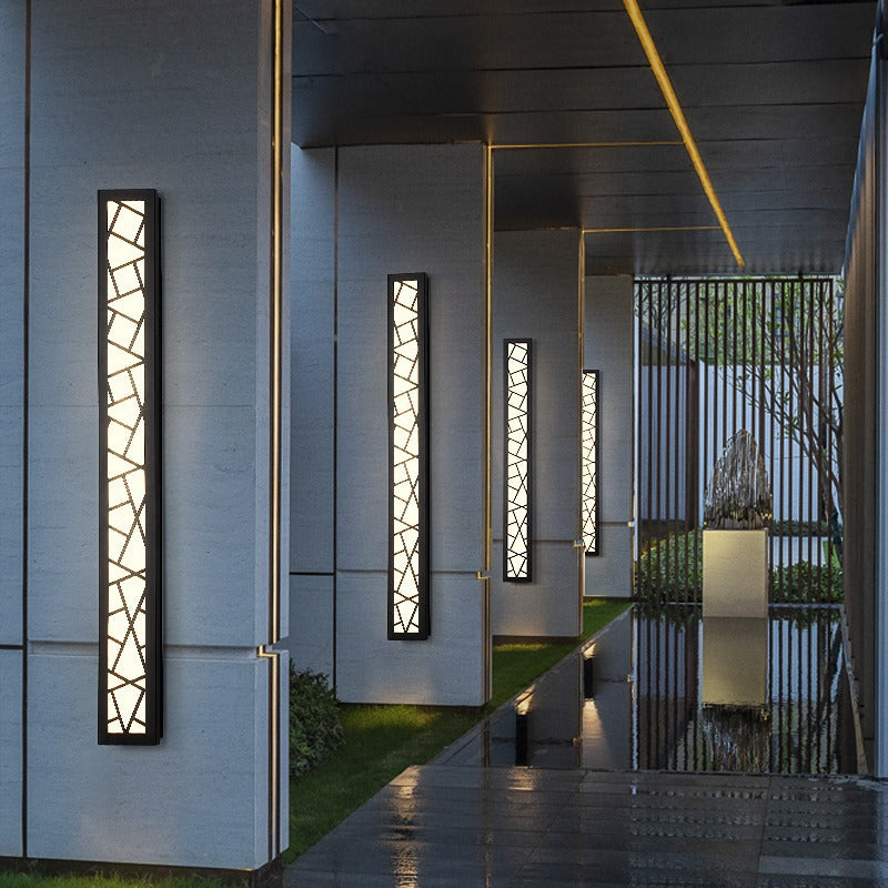 Modern Vertical Outdoor Wall Light | Exterior