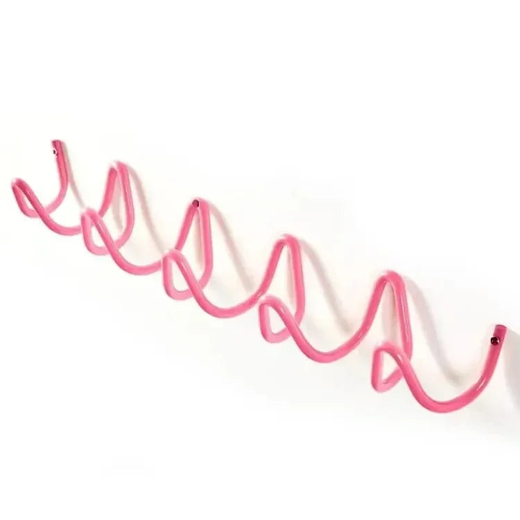 Modern Wrought Iron Wall Hook | Wave Design