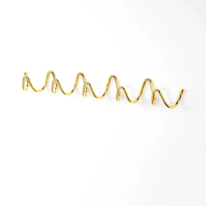 Modern Wrought Iron Wall Hook | Wave Design
