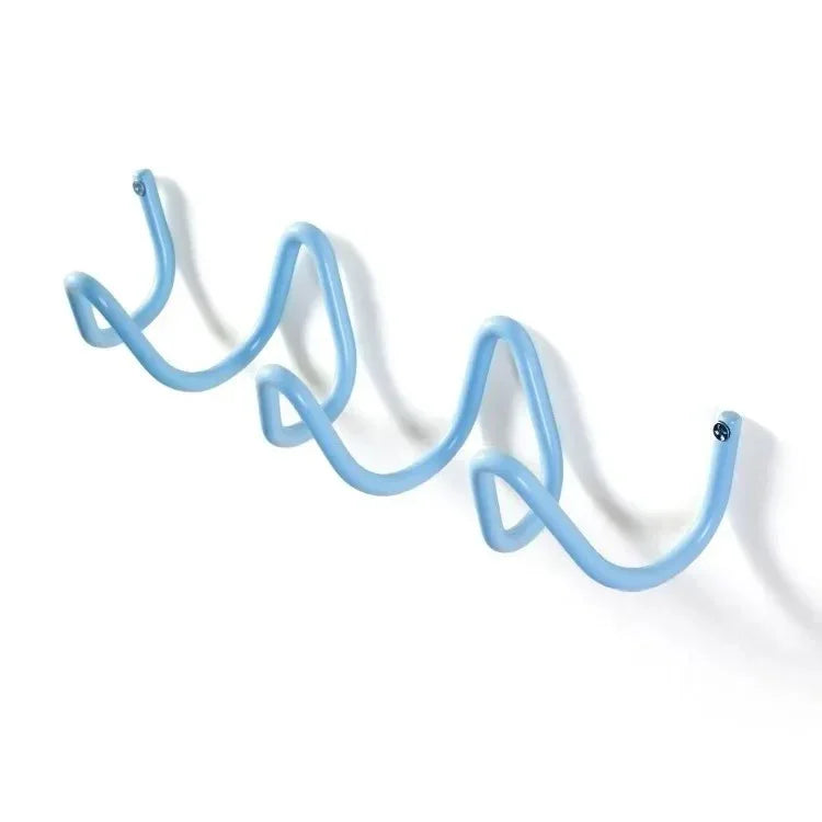 Modern Wrought Iron Wall Hook | Wave Design