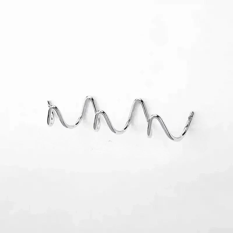 Modern Wrought Iron Wall Hook | Wave Design