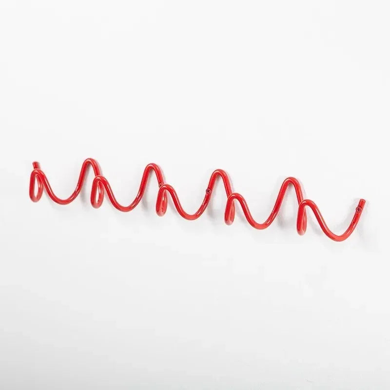 Modern Wrought Iron Wall Hook | Wave Design