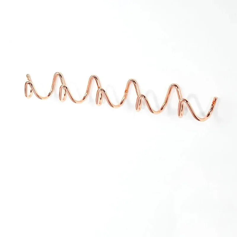 Modern Wrought Iron Wall Hook | Wave Design