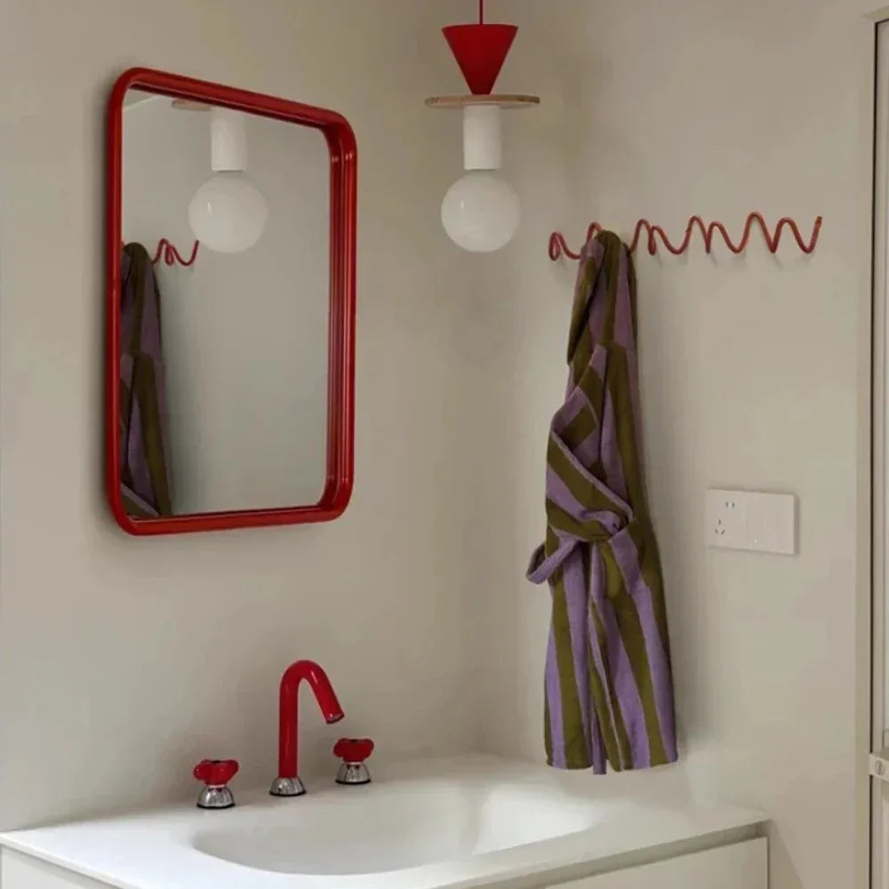 Modern Wrought Iron Wall Hook | Wave Design