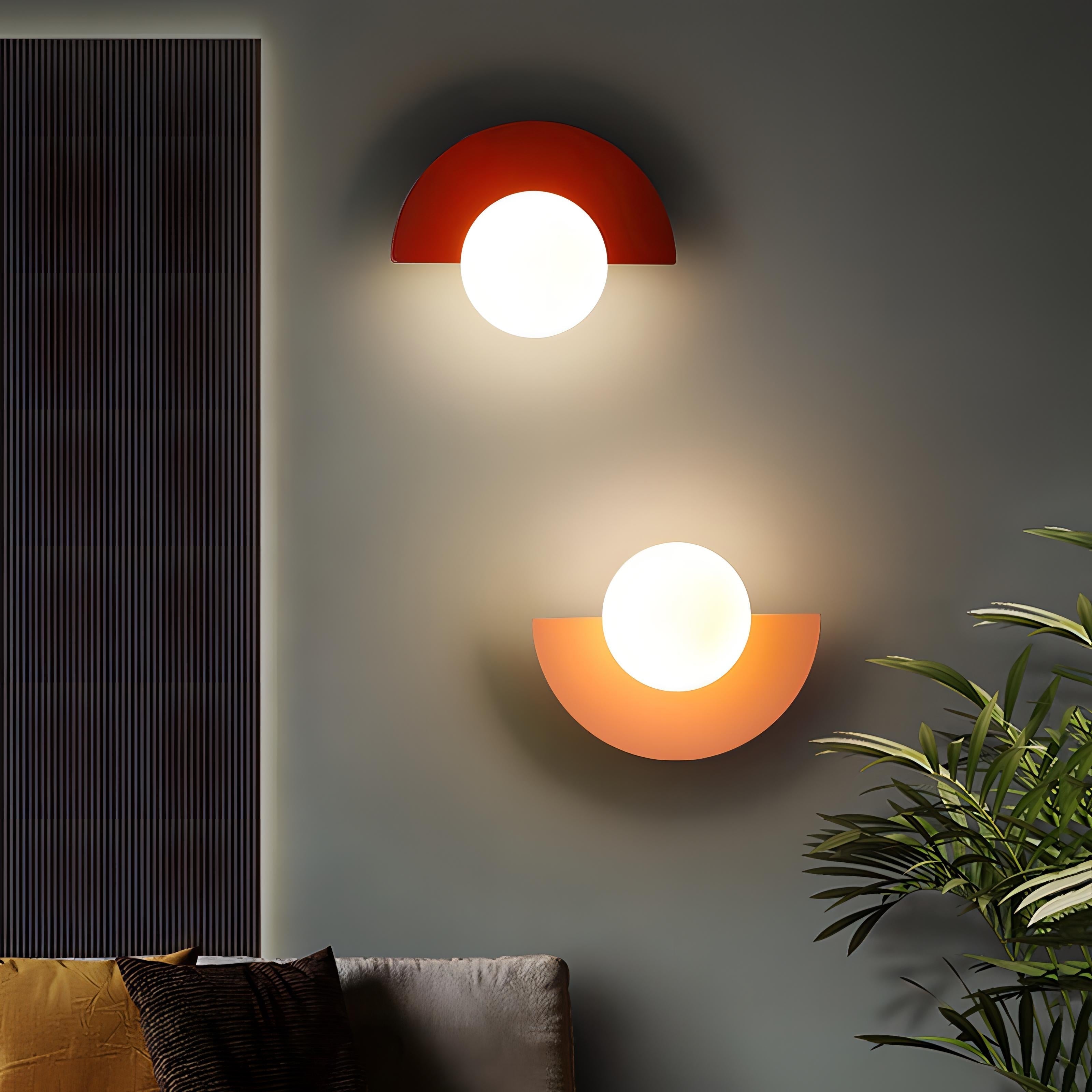 Nordic Semicircle Wall Lamp LED | Modern Sconce