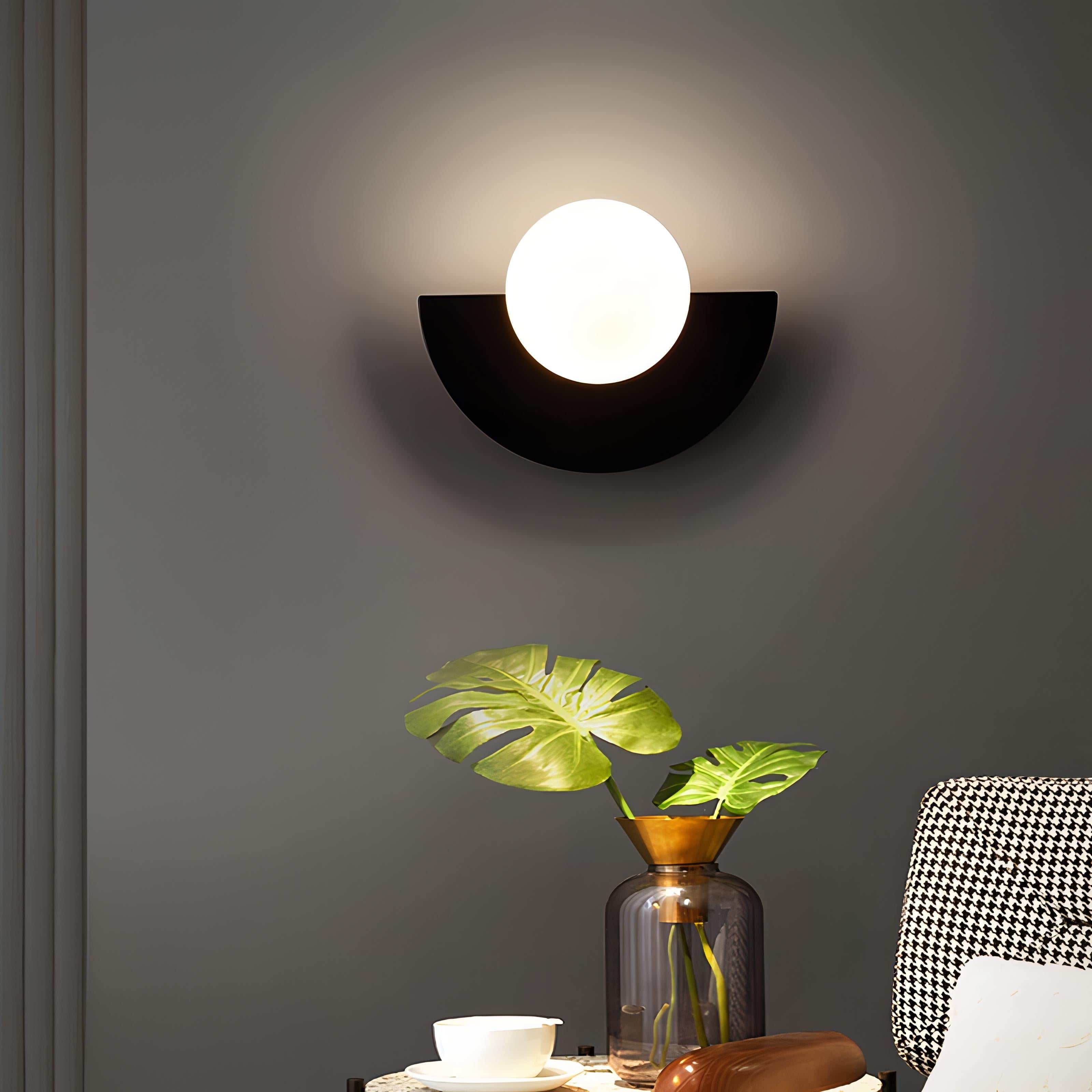 Nordic Semicircle Wall Lamp LED | Modern Sconce