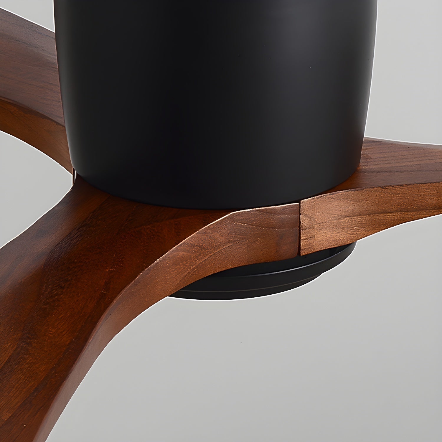 Ceiling Fan with Light 3-Blade Wood Remote | Flush Mount