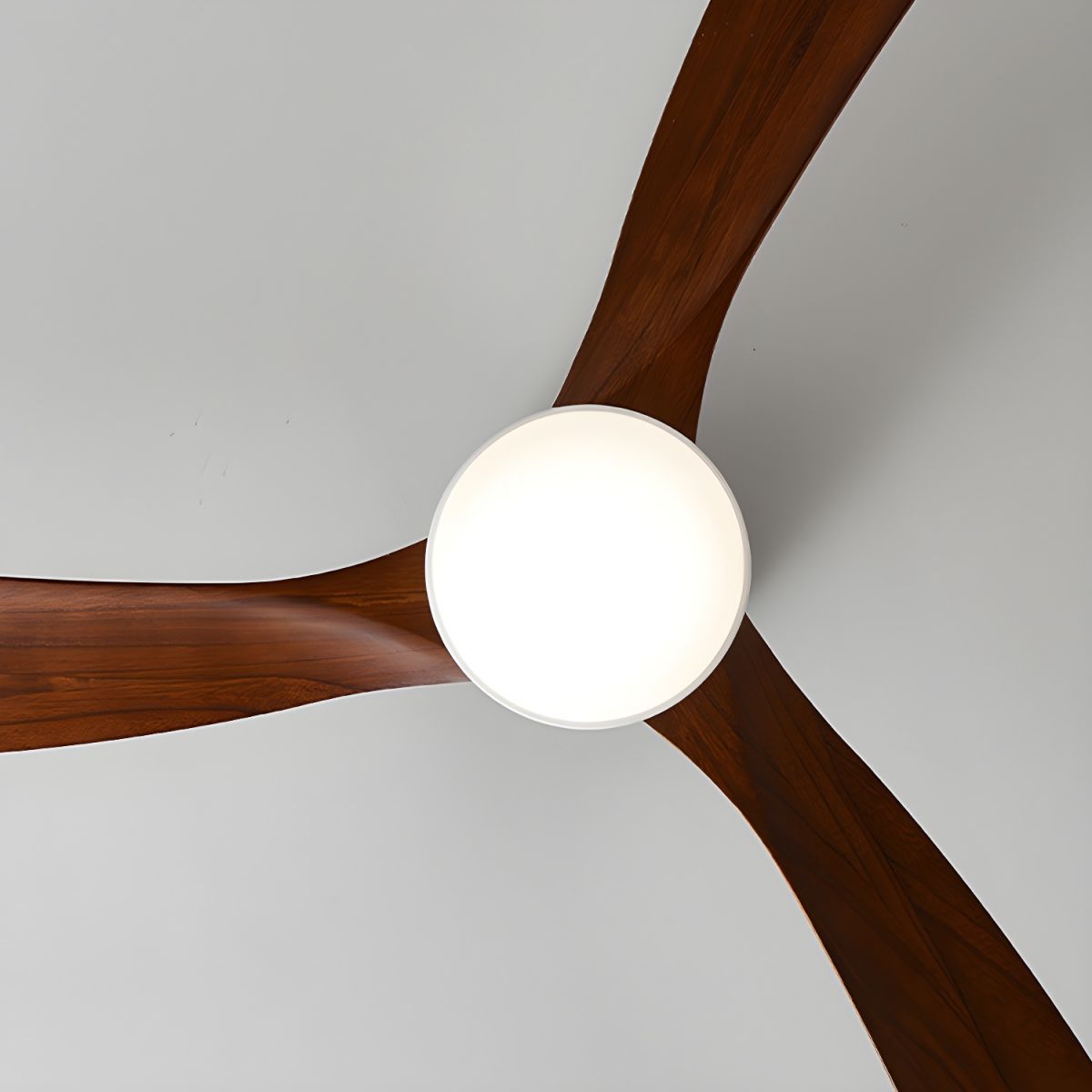 Ceiling Fan with Light 3-Blade Wood Remote | Flush Mount