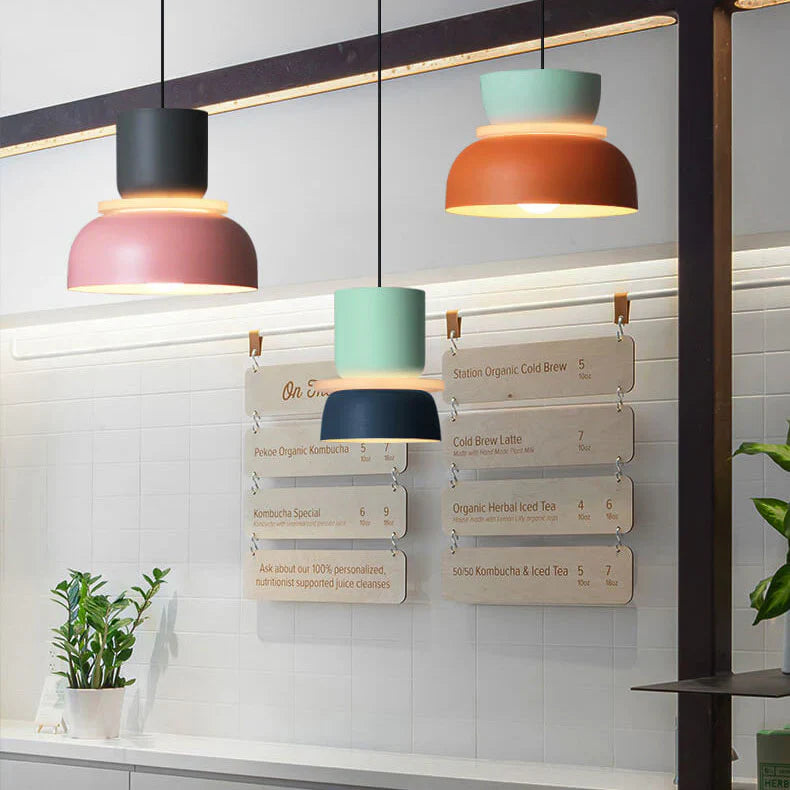Pendant Lighting Modern Kitchen | Color Block
