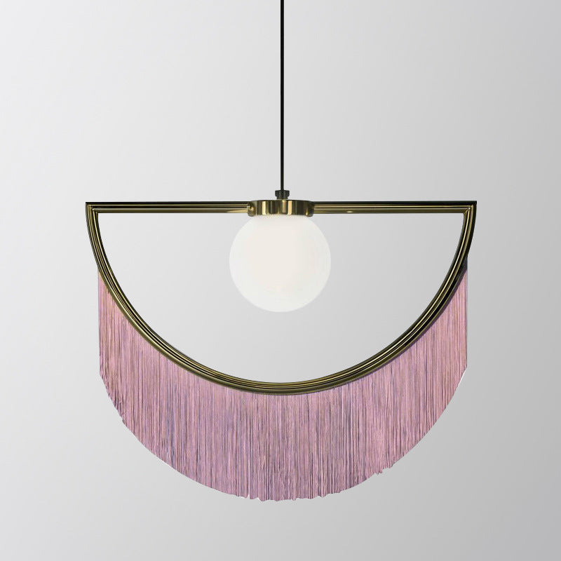 Pendant Lighting Modern Living Room | Hanging Fringe