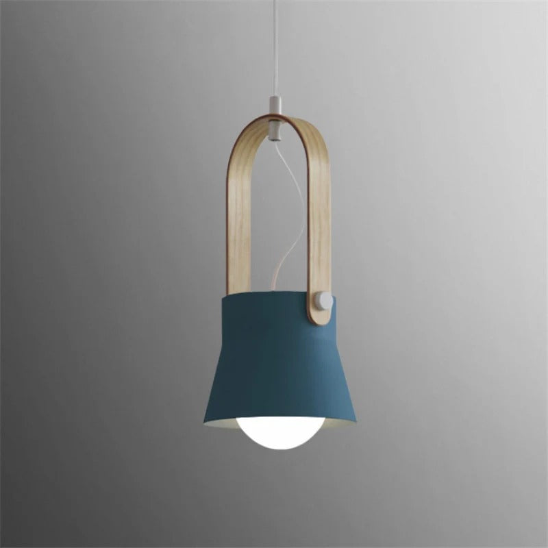 Pendant Lighting with Wooden Design Handle | Modern