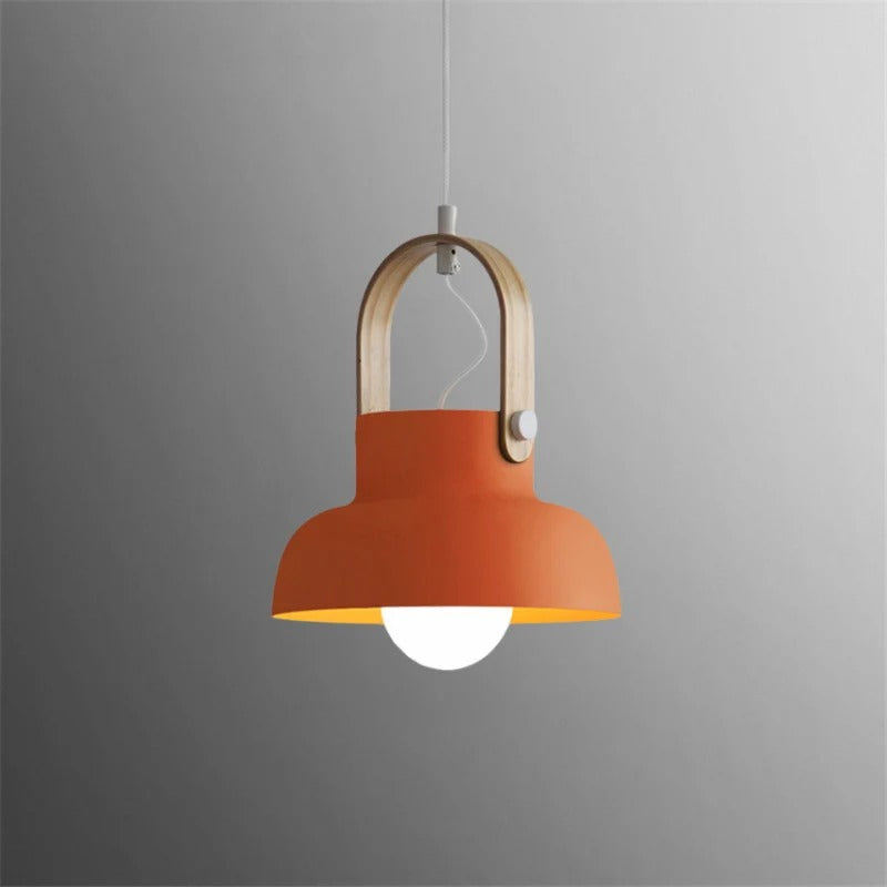 Pendant Lighting with Wooden Design Handle | Modern
