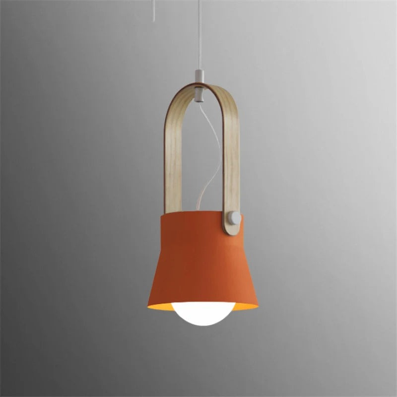 Pendant Lighting with Wooden Design Handle | Modern
