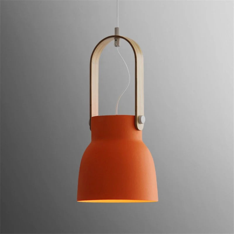 Pendant Lighting with Wooden Design Handle | Modern