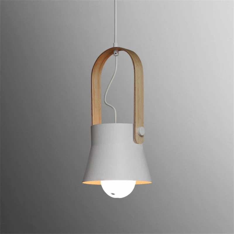 Pendant Lighting with Wooden Design Handle | Modern