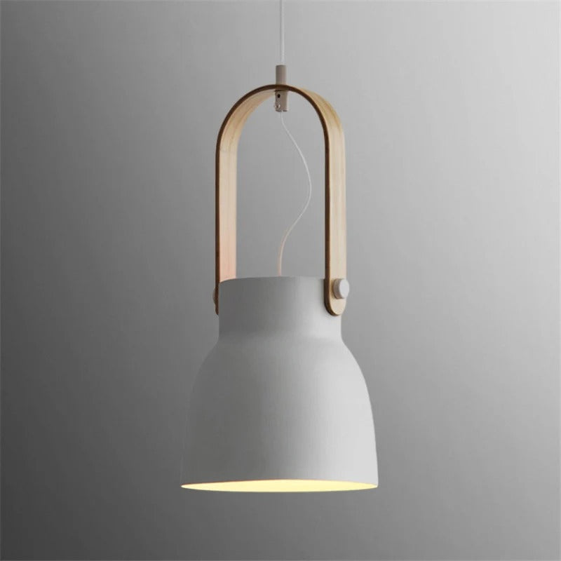 Pendant Lighting with Wooden Design Handle | Modern