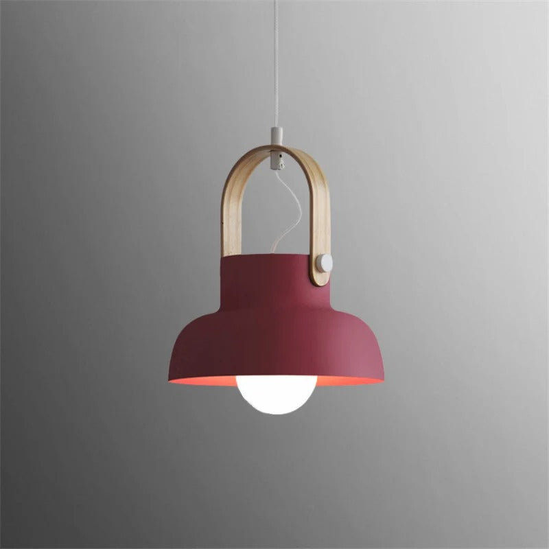 Pendant Lighting with Wooden Design Handle | Modern