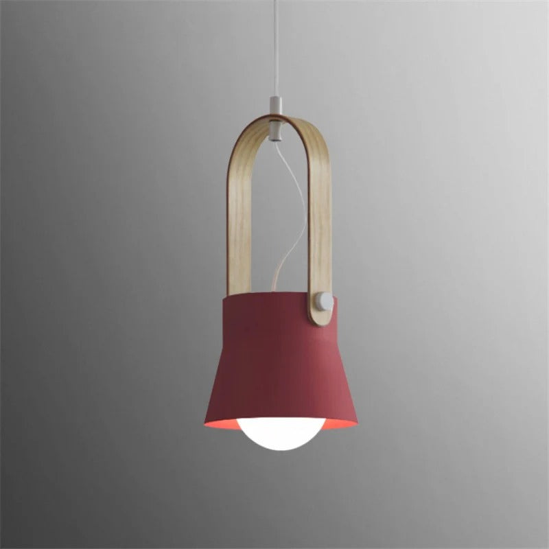 Pendant Lighting with Wooden Design Handle | Modern