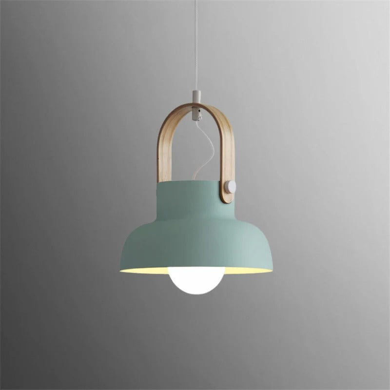 Pendant Lighting with Wooden Design Handle | Modern
