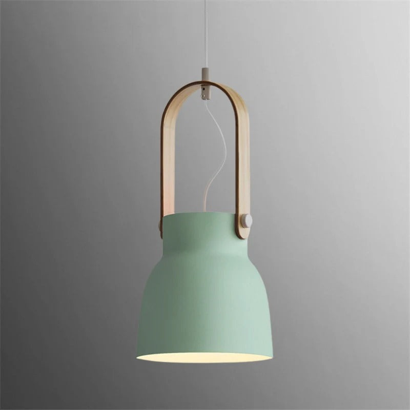 Pendant Lighting with Wooden Design Handle | Modern