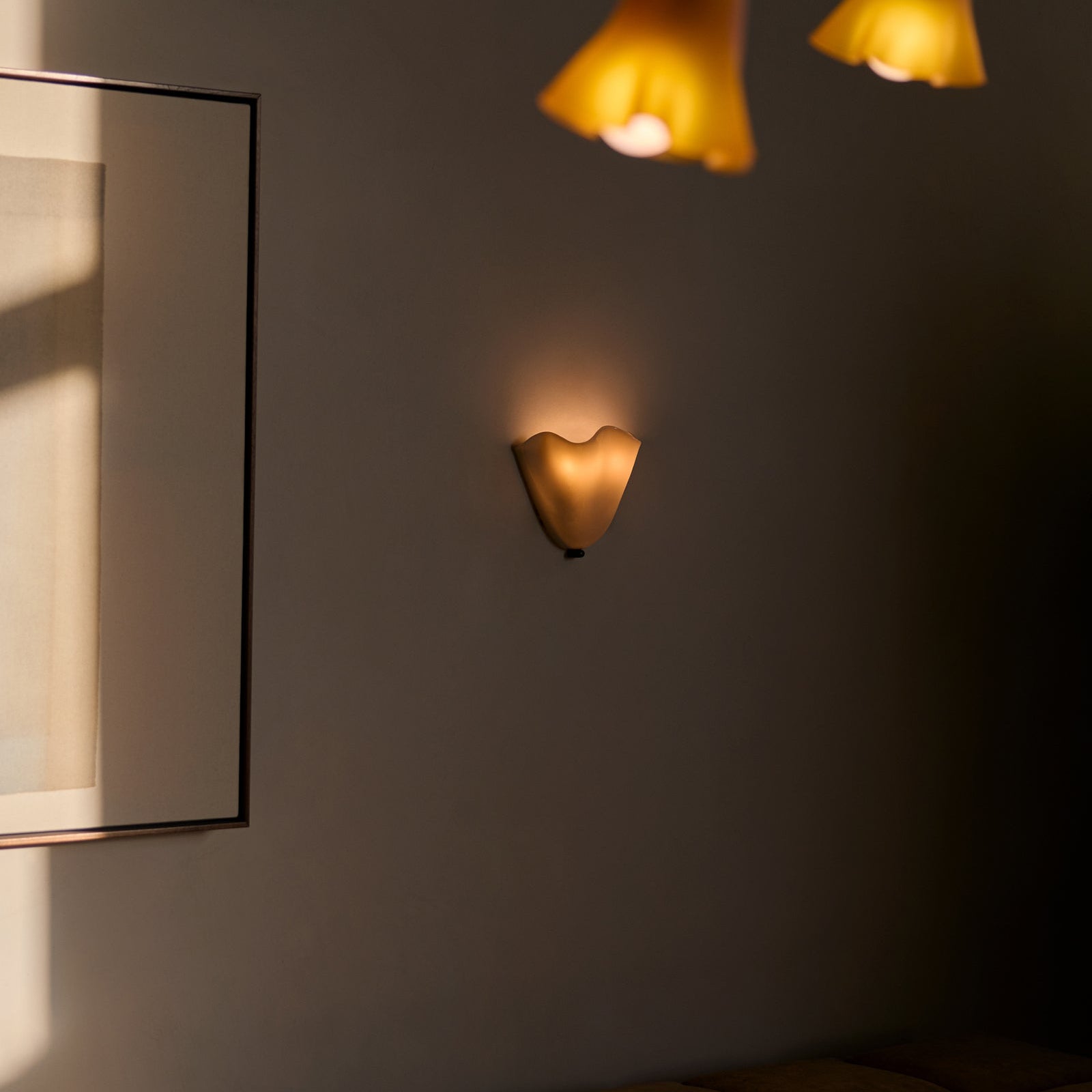 Retro Stained Glass Wall Sconce | Skirt Shell