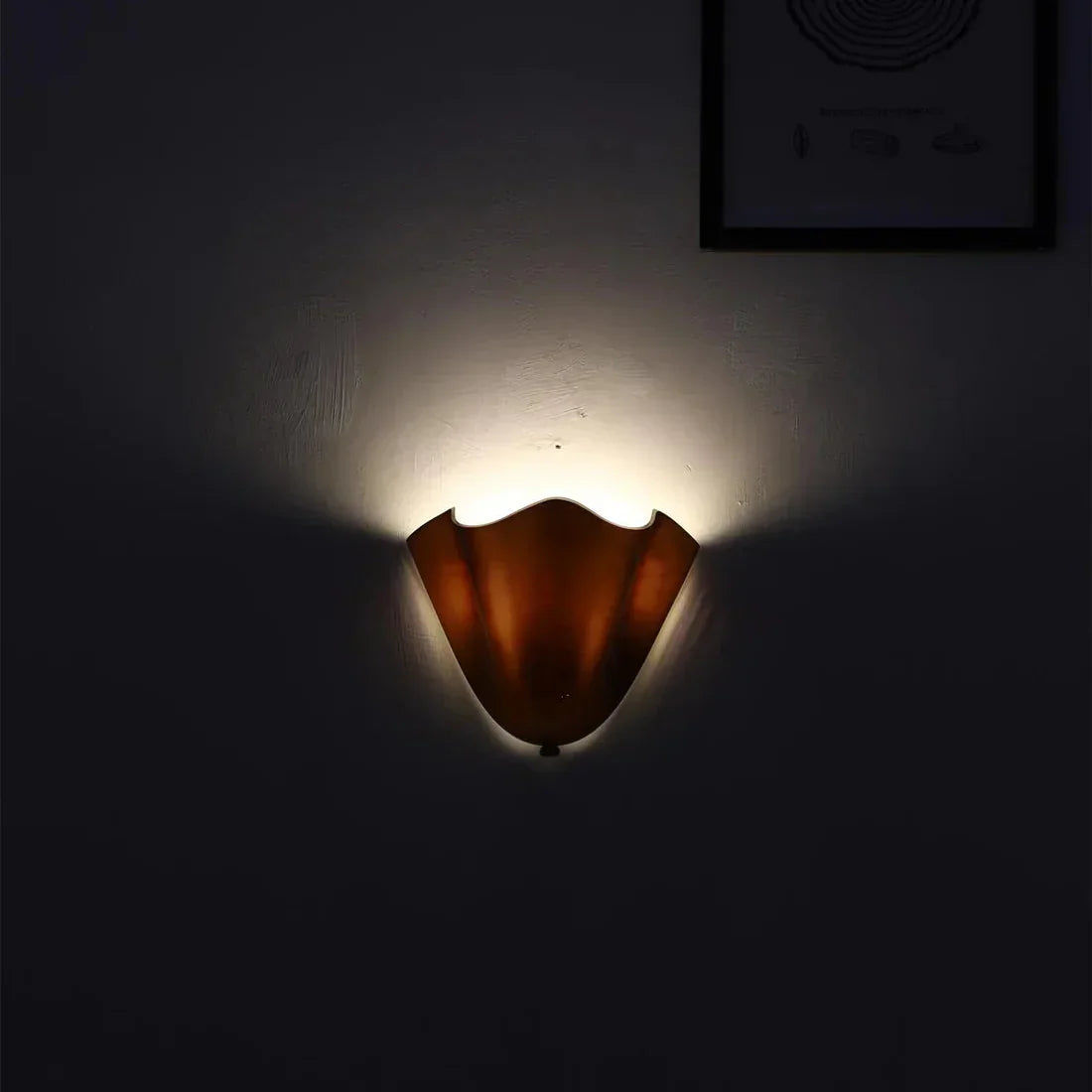 Retro Stained Glass Wall Sconce | Skirt Shell