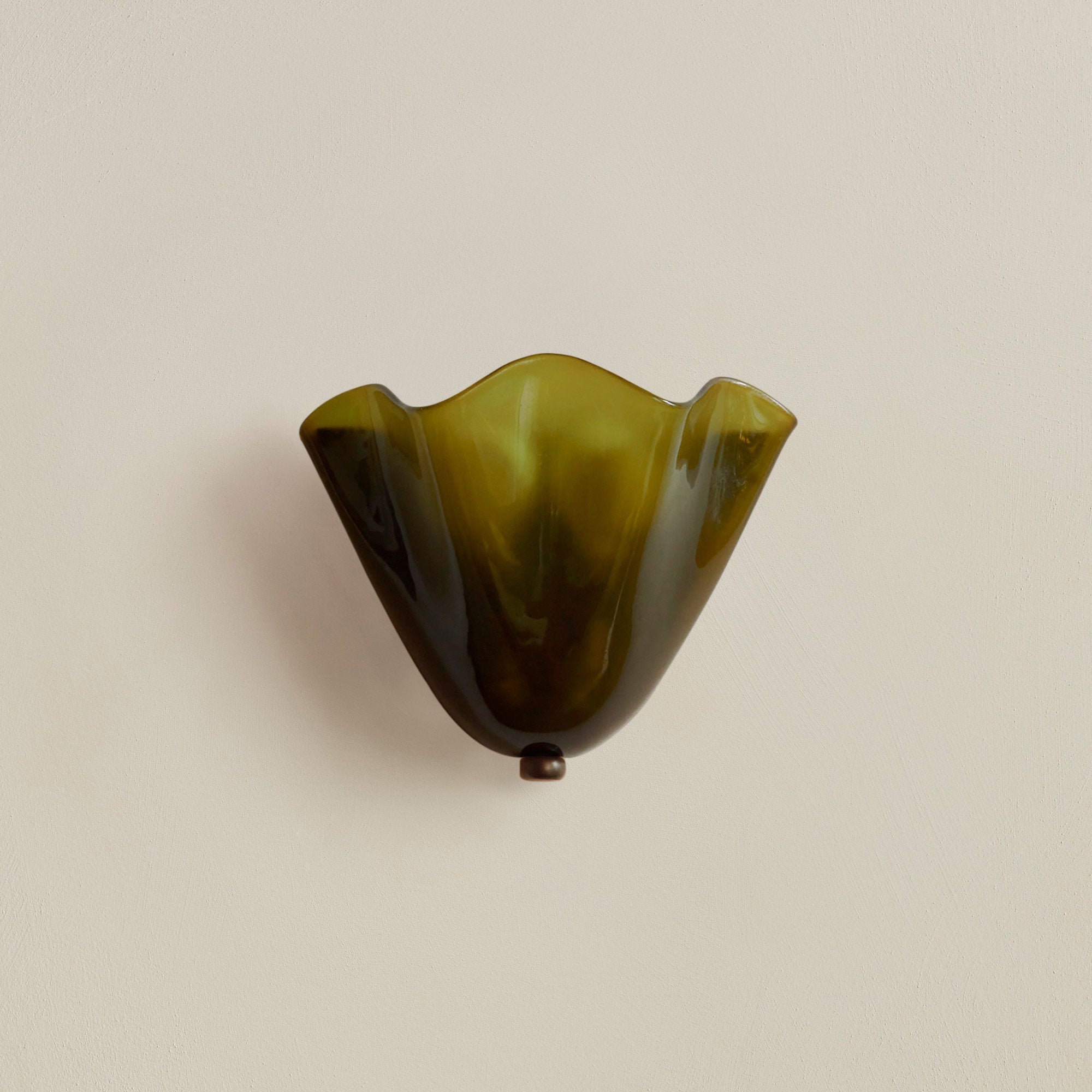 Retro Stained Glass Wall Sconce | Skirt Shell