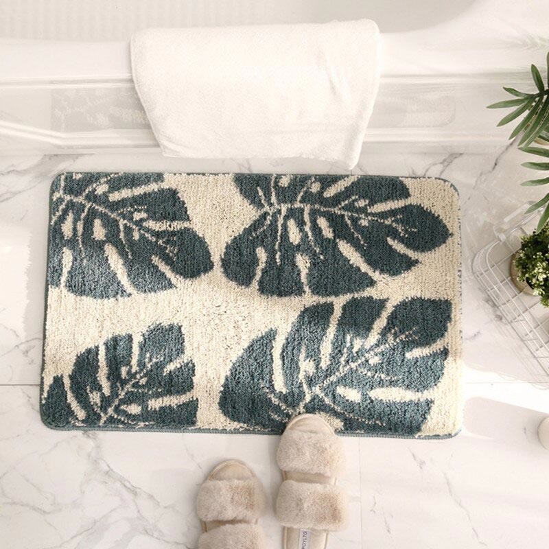 Rug Botanical Leaf Living Room | Washable