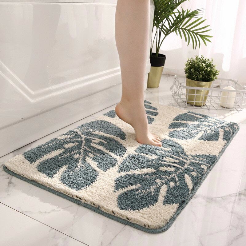 Rug Botanical Leaf Living Room | Washable