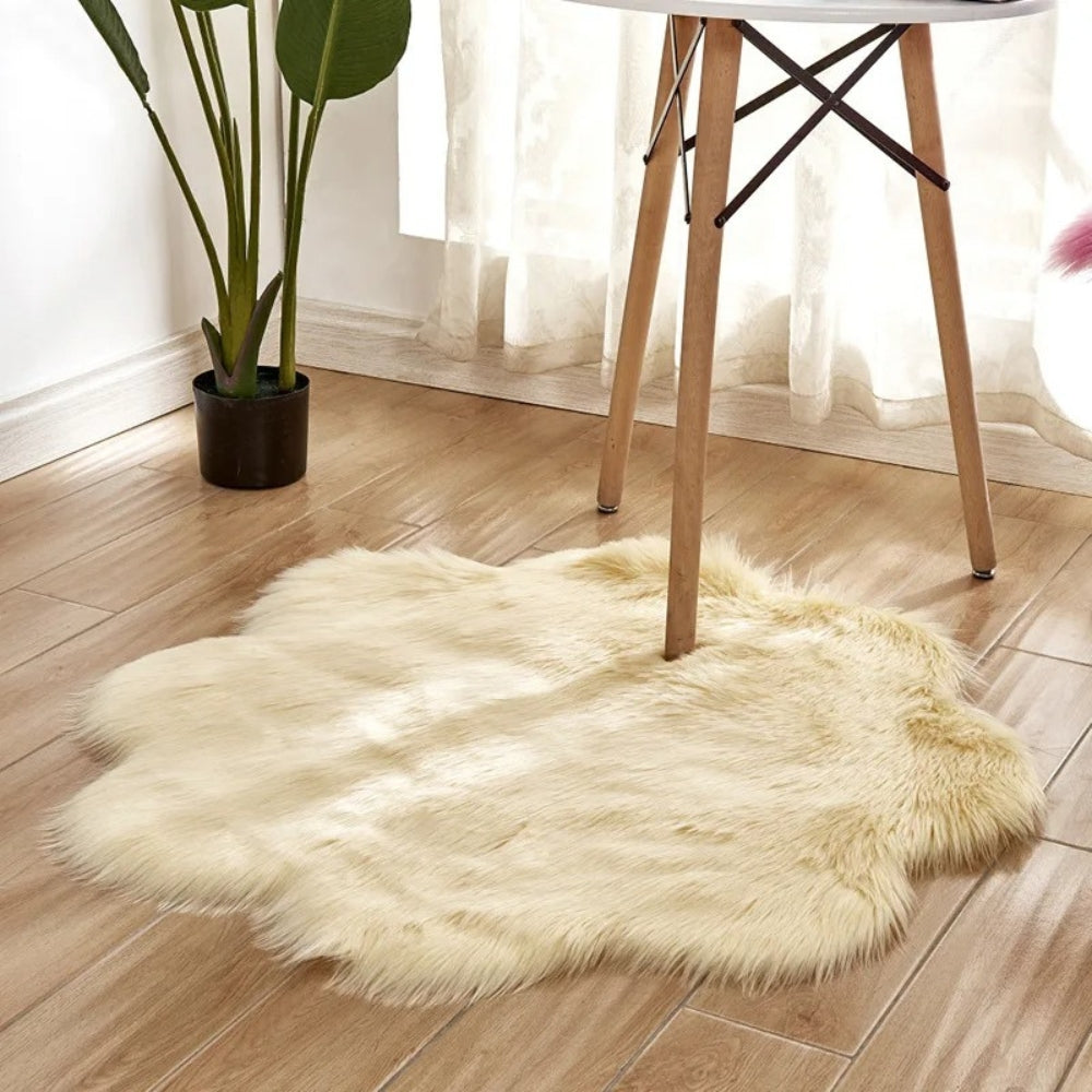 Rug Fluffy Bedroom | Sheepskin Style