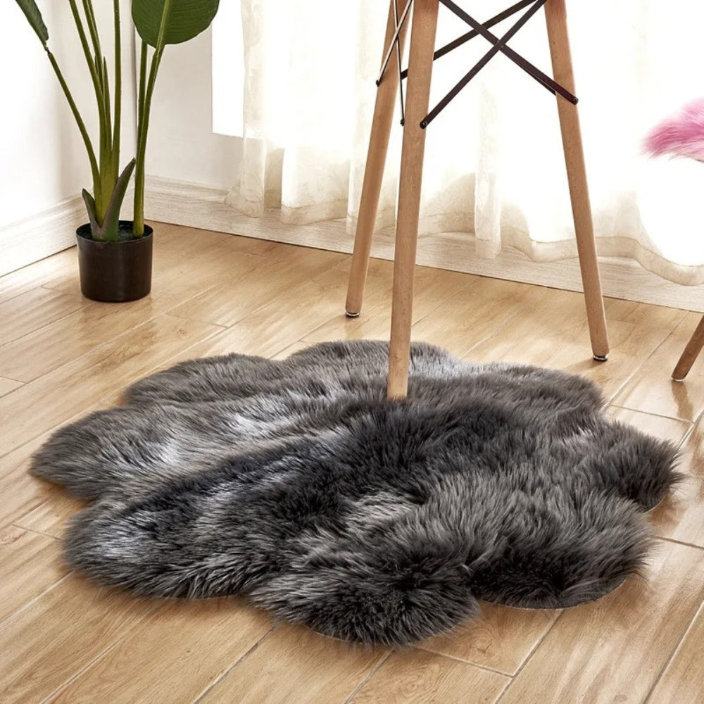 Rug Fluffy Bedroom | Sheepskin Style