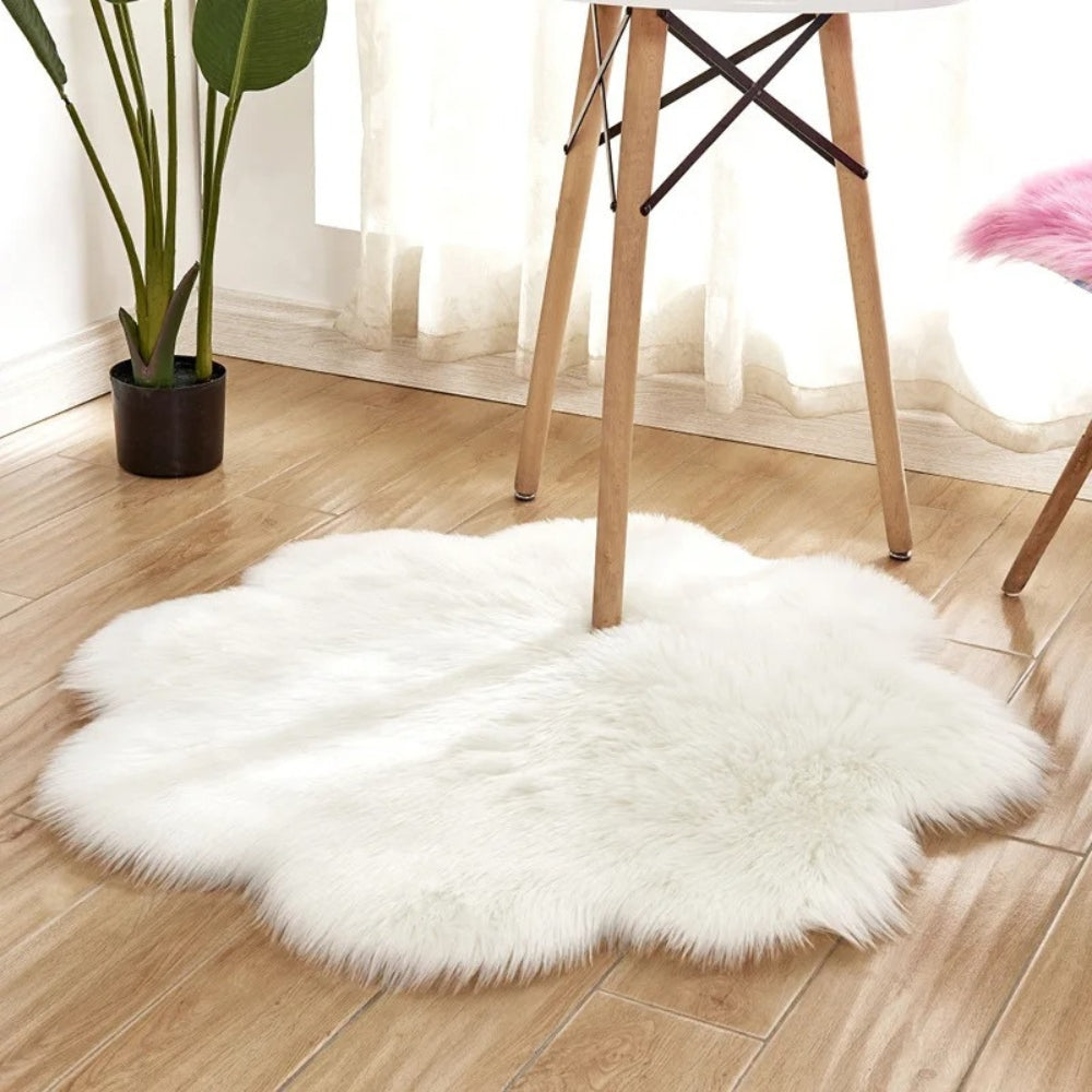 Rug Fluffy Bedroom | Sheepskin Style