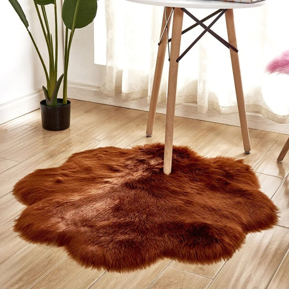 Rug Fluffy Bedroom | Sheepskin Style