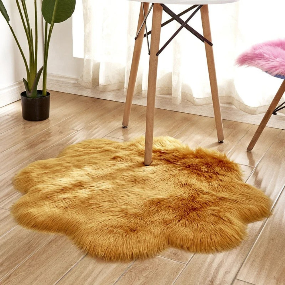 Rug Fluffy Bedroom | Sheepskin Style