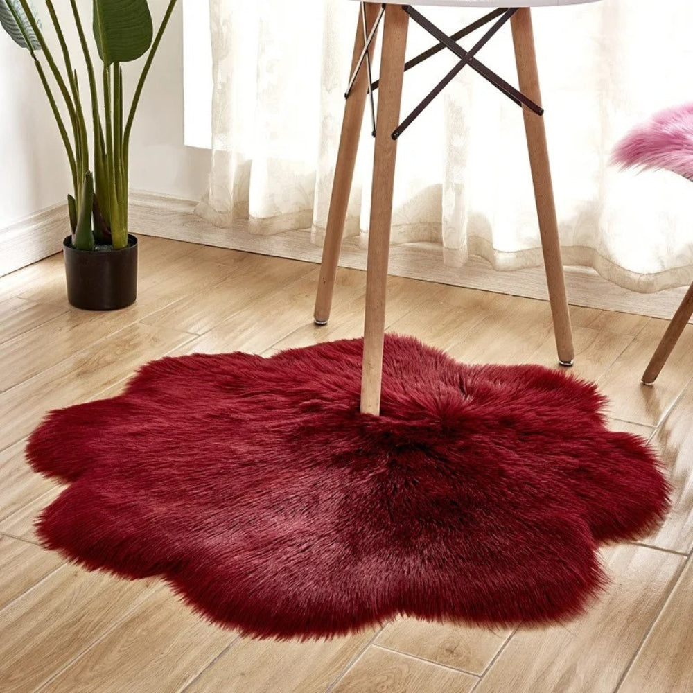 Rug Fluffy Bedroom | Sheepskin Style