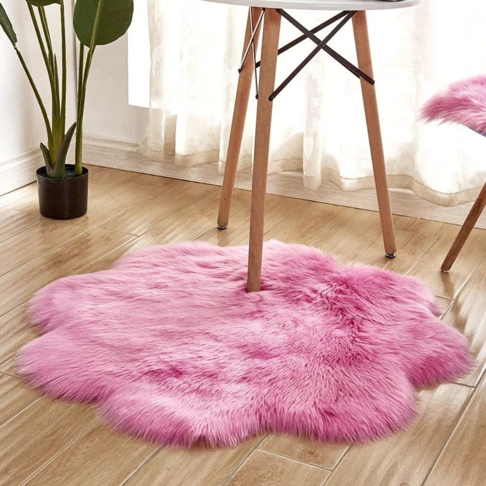 Rug Fluffy Bedroom | Sheepskin Style