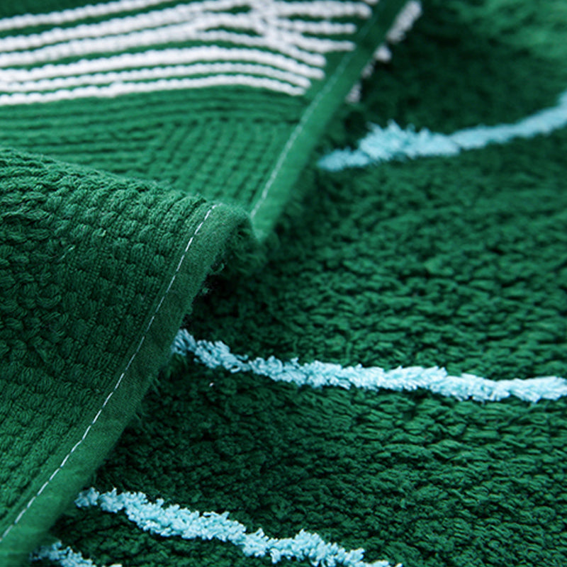 Rug Leaf Shape Green Bedroom | Fluffy
