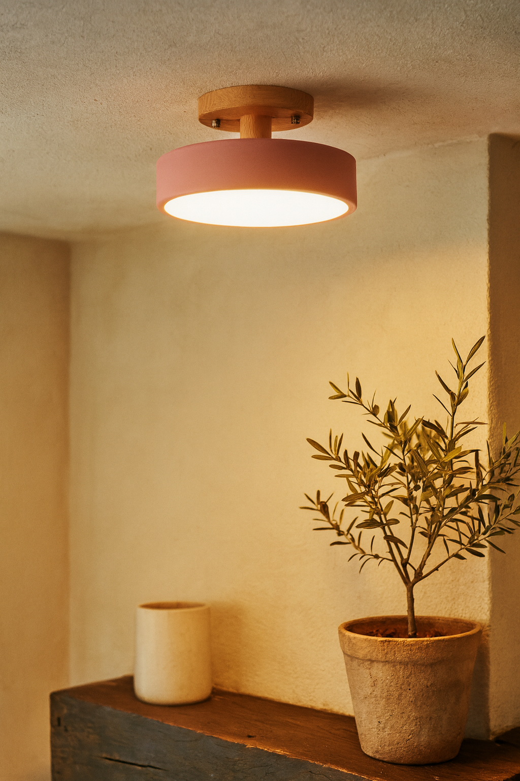 Sleek Minimal Round Ceiling Lights | Modern LED Semi-Flush Fit