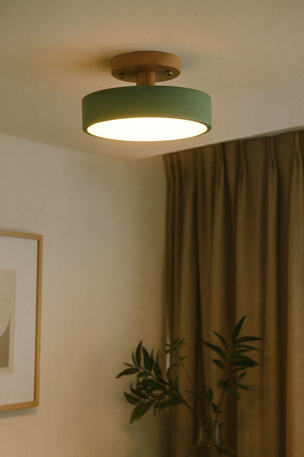 Sleek Minimal Round Ceiling Lights | Modern LED Semi-Flush Fit