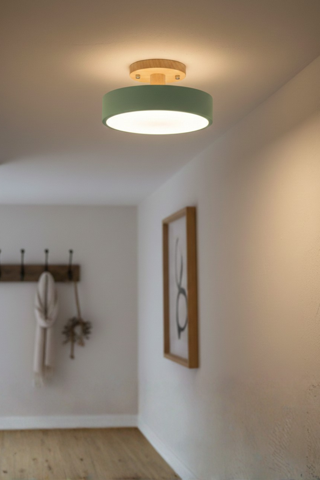Sleek Minimal Round Ceiling Lights | Modern LED Semi-Flush Fit