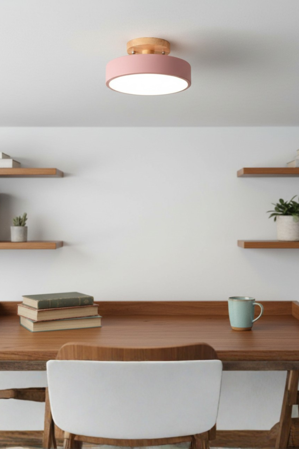 Sleek Minimal Round Ceiling Lights | Modern LED Semi-Flush Fit