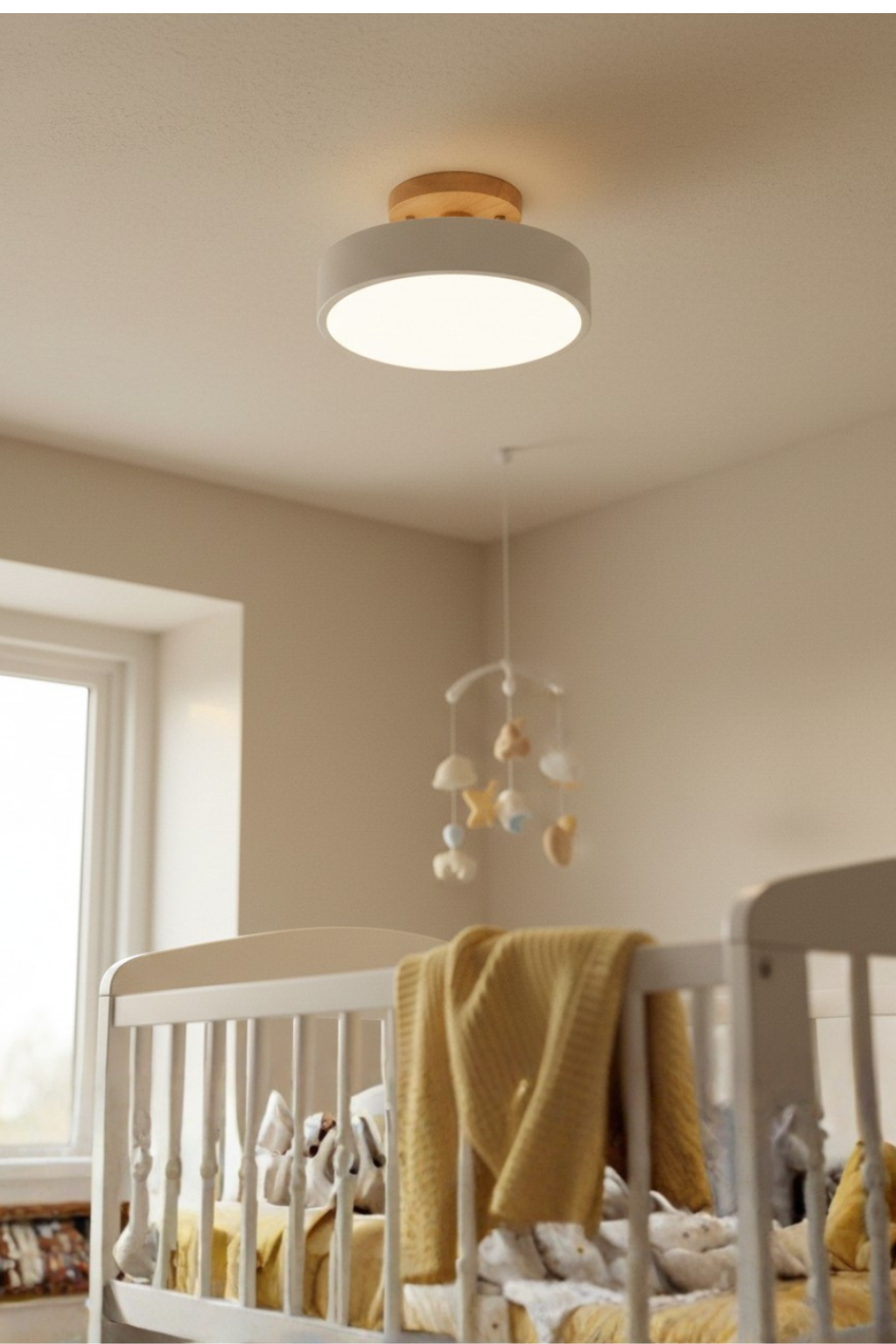 Sleek Minimal Round Ceiling Lights | Modern LED Semi-Flush Fit