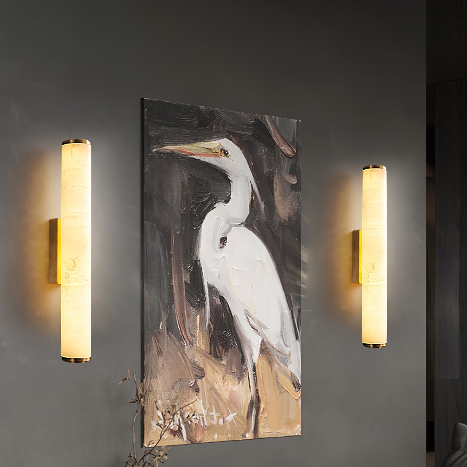 Spanish Marble Style Wall Sconce | Modern